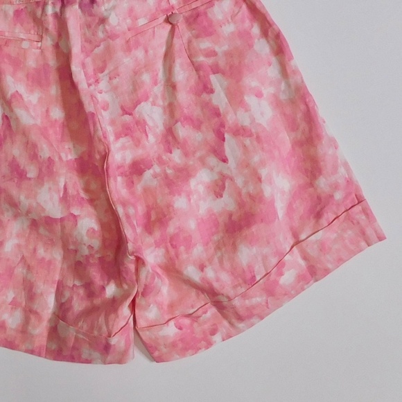 NWT!! Faithfull The Brand REVOLVE Les Deux Shorts Pink Roos Tie Dye Linen Size 4 - Picture 11 of 16